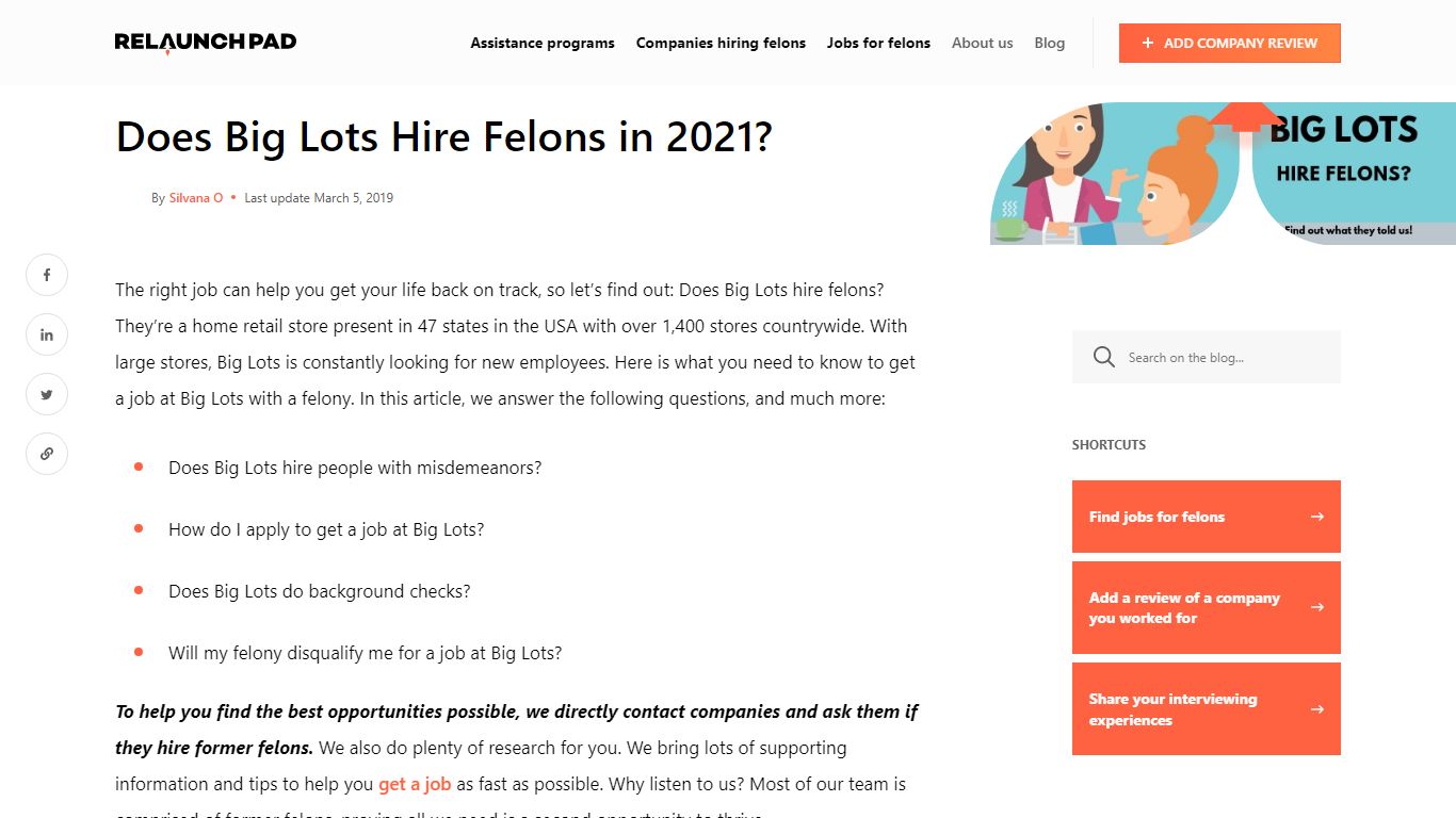Does Big Lots Hire Felons in 2021? - Relaunch Pad